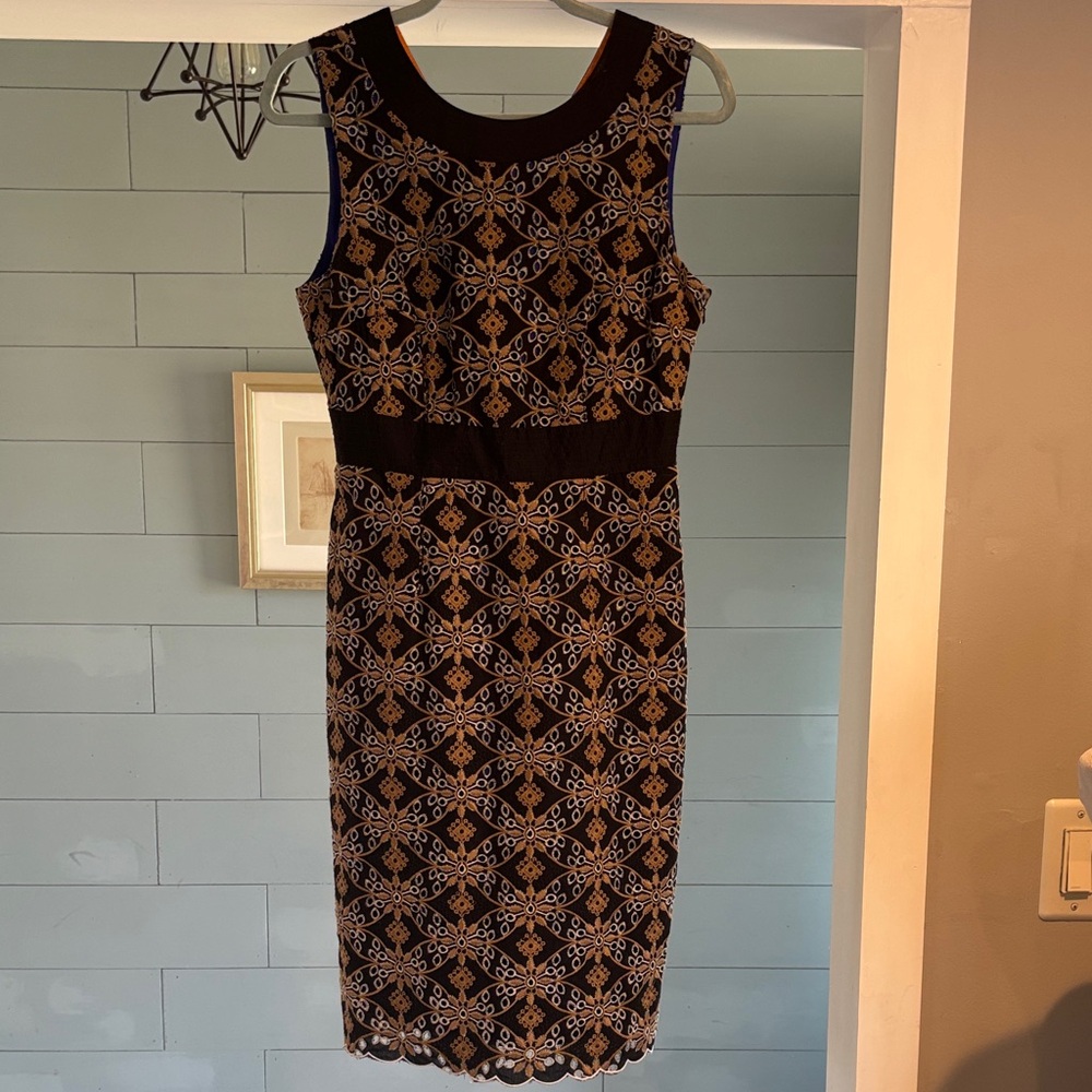 Anthropologie HD In Paris Elegant Patterned Dress